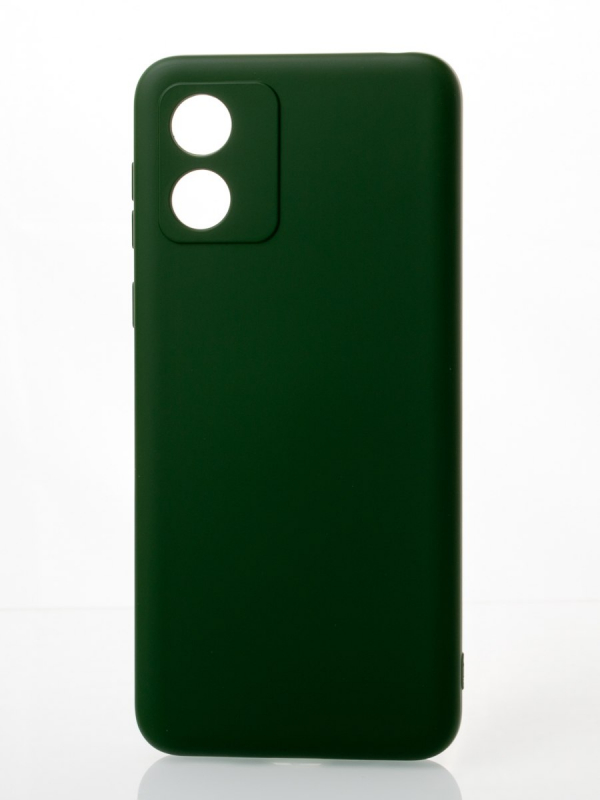 Силиконовый чехол SOFT Silicone Case для Motorola E13 (без лого) темно-зеленый