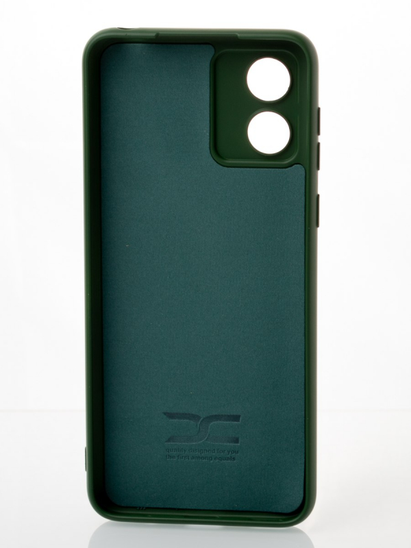 Силиконовый чехол SOFT Silicone Case для Motorola E13 (без лого) темно-зеленый