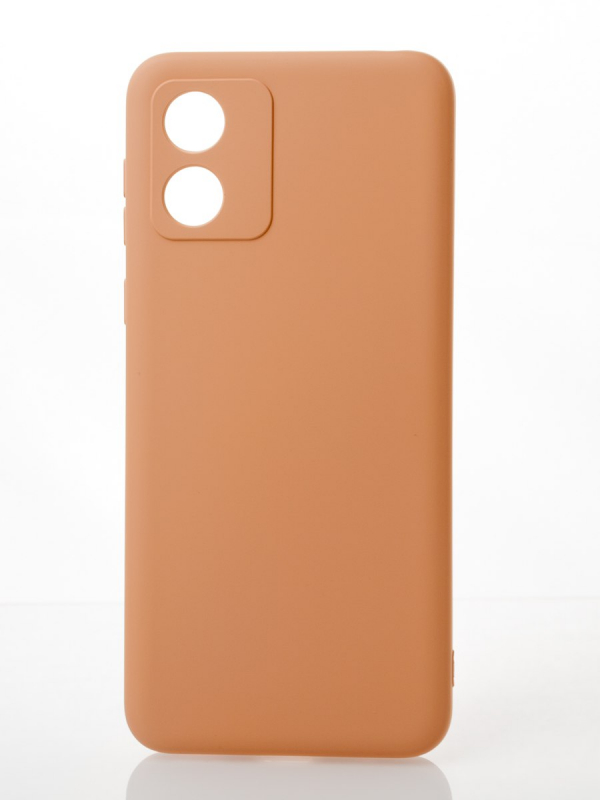 Силиконовый чехол SOFT Silicone Case для Motorola E13 (без лого) пудра