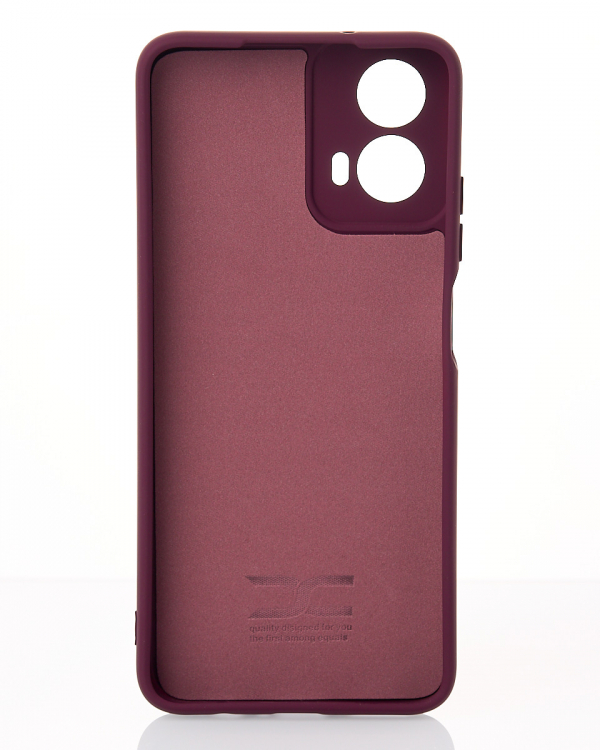 Силиконовый чехол SOFT Silicone Case для Motorola G34 (без лого) бордовый