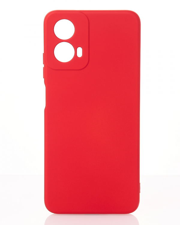Силиконовый чехол SOFT Silicone Case для Motorola G34 (без лого) красный