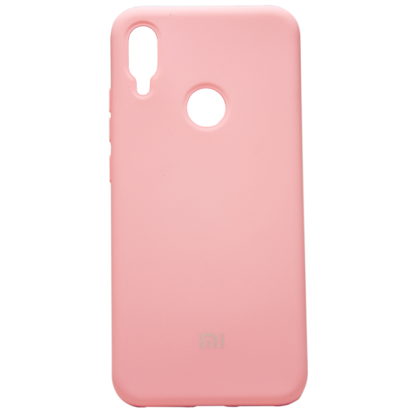 Силиконовый чехол SOFT Silicone Case для Realme 5 Pro (с логотипом) розовый