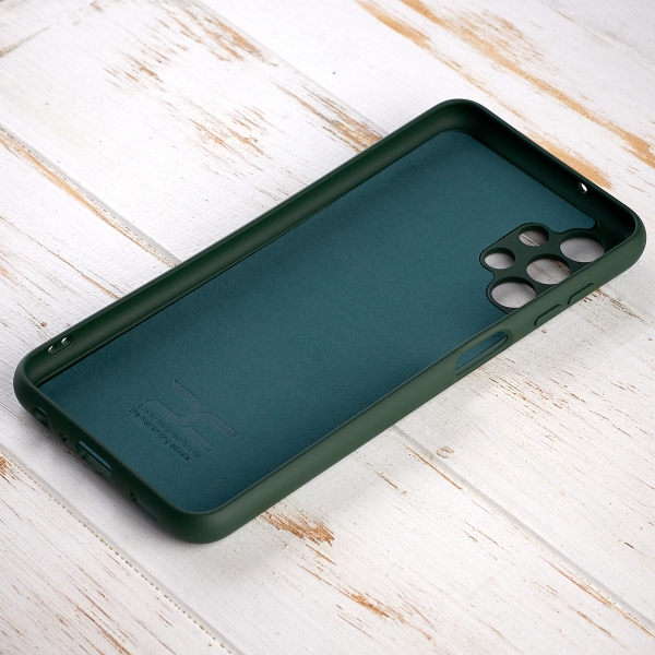 Силиконовый чехол SOFT Silicone Case для Samsung A13 4G (без лого) темно-зеленый