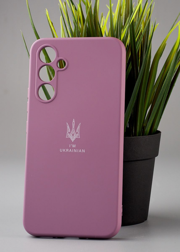 Силиконовый чехол Original pack SOFT для Samsung A54 5G (ТРИЗУБ) лаванда