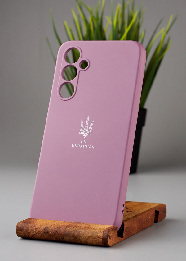 Силиконовый чехол Original pack SOFT для Samsung A54 5G (ТРИЗУБ) лаванда