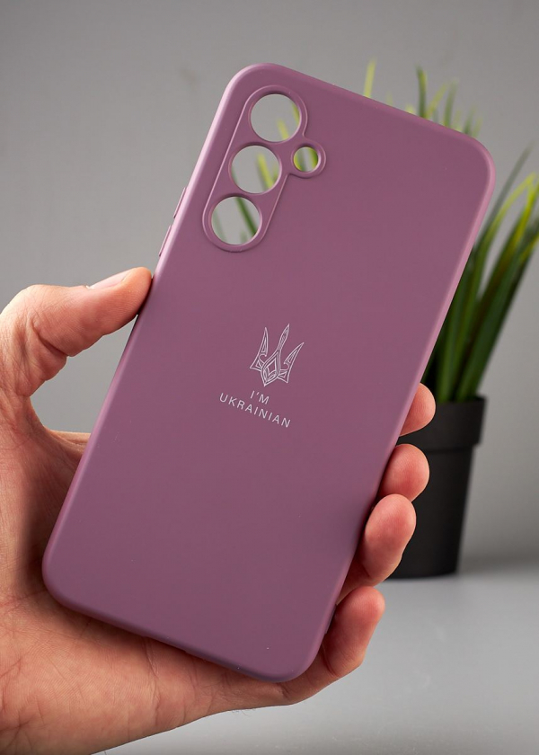 Силиконовый чехол Original pack SOFT для Samsung A54 5G (ТРИЗУБ) лаванда