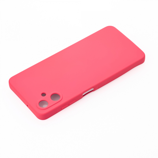 Силиконовый чехол SOFT Silicone Case для Samsung A06 (без лого) малиновый
