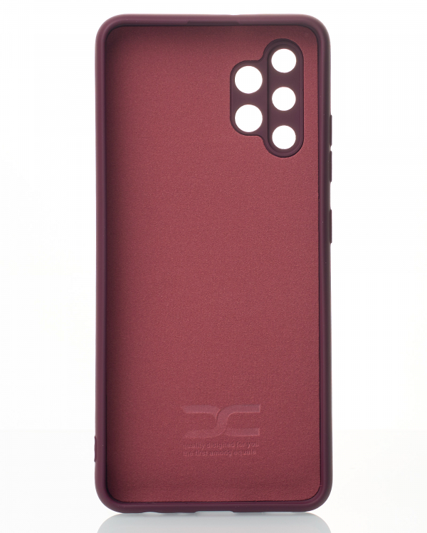 Силиконовый чехол SOFT Silicone Case для Samsung A32 4G (без лого) бордовый