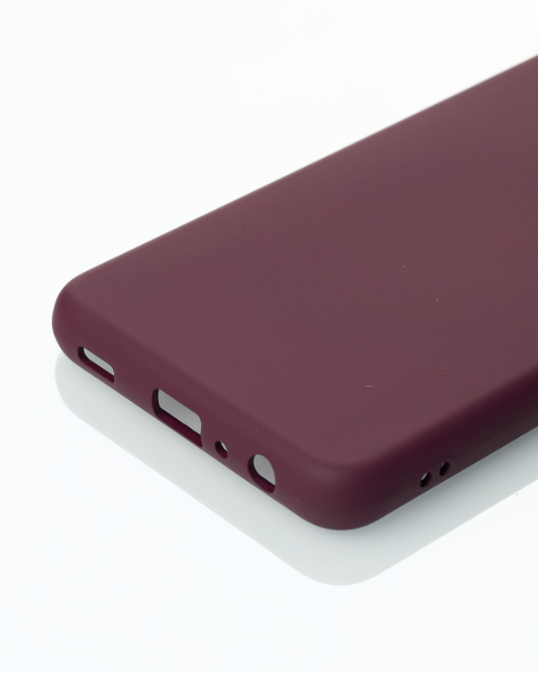 Силиконовый чехол SOFT Silicone Case для Samsung A32 4G (без лого) бордовый