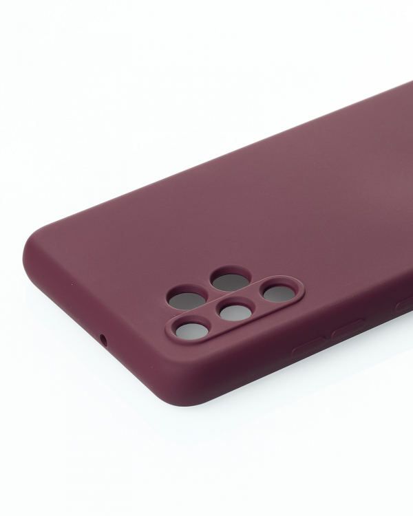 Силиконовый чехол SOFT Silicone Case для Samsung A32 4G (без лого) бордовый