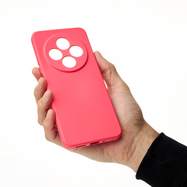 Силиконовый чехол SOFT Silicone Case для Xiaomi Redmi 14C (без лого) малиновый