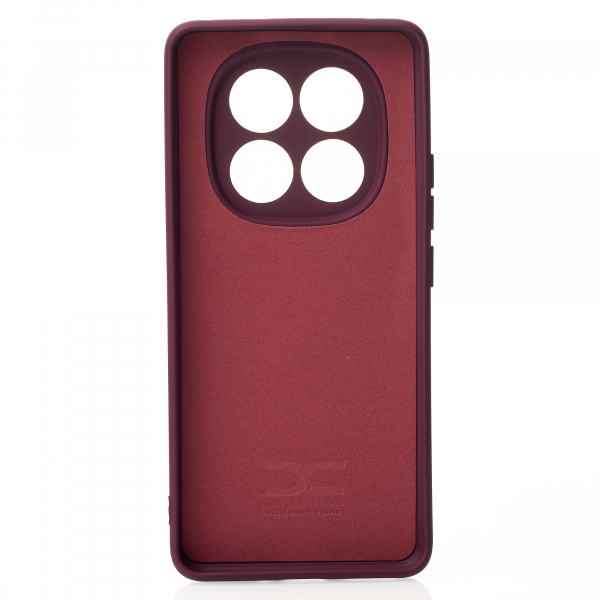 Силиконовый чехол SOFT Silicone Case для Xiaomi Redmi Note 14 Pro 5G (без лого) бордовый