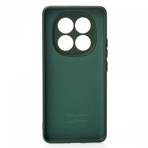Силиконовый чехол SOFT Silicone Case для Xiaomi Redmi Note 14 Pro 5G (без лого) темно-зеленый