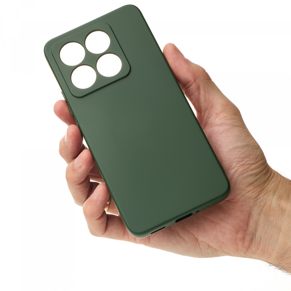 Силиконовый чехол SOFT Silicone Case для Xiaomi 14T Pro (без лого) темно-зеленый