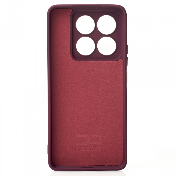 Силиконовый чехол SOFT Silicone Case для Xiaomi 14T Pro (без лого) бордовый