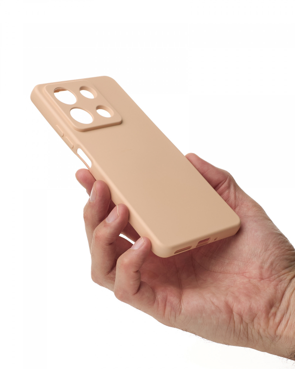 Силиконовый чехол SOFT Silicone Case для Xiaomi Redmi Note 13 5G (без лого) пудра