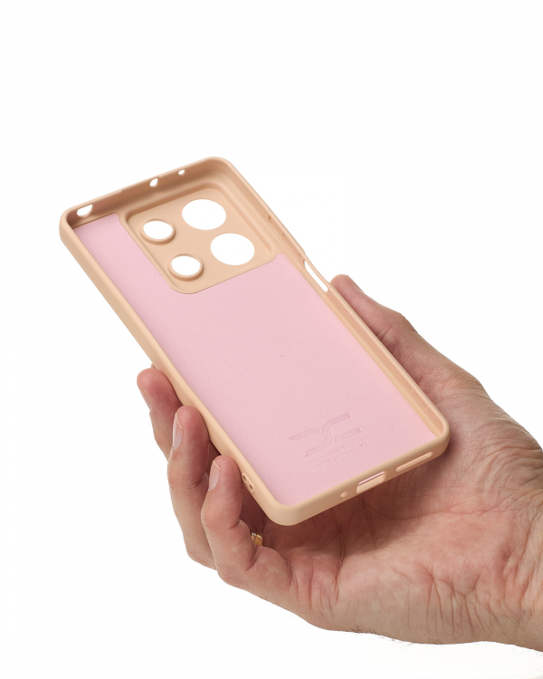 Силиконовый чехол SOFT Silicone Case для Xiaomi Redmi Note 13 5G (без лого) пудра