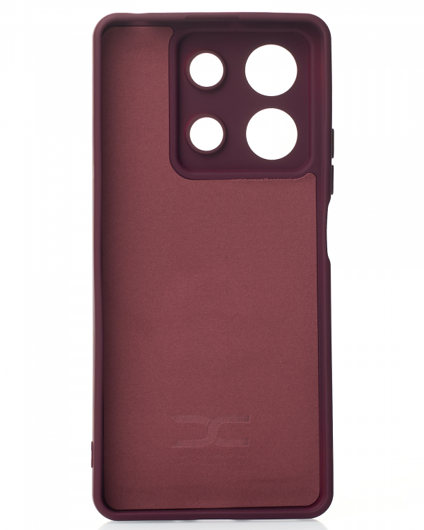 Силиконовый чехол SOFT Silicone Case для Xiaomi Redmi Note 13 5G (без лого) бордовый