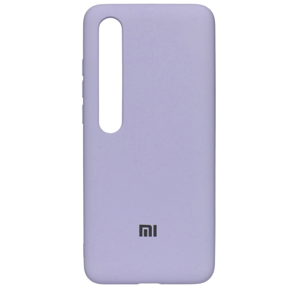 Силиконовый чехол SOFT Silicone Case для Xiaomi Mi 10 Pro HQ (с логотипом) фиалковый