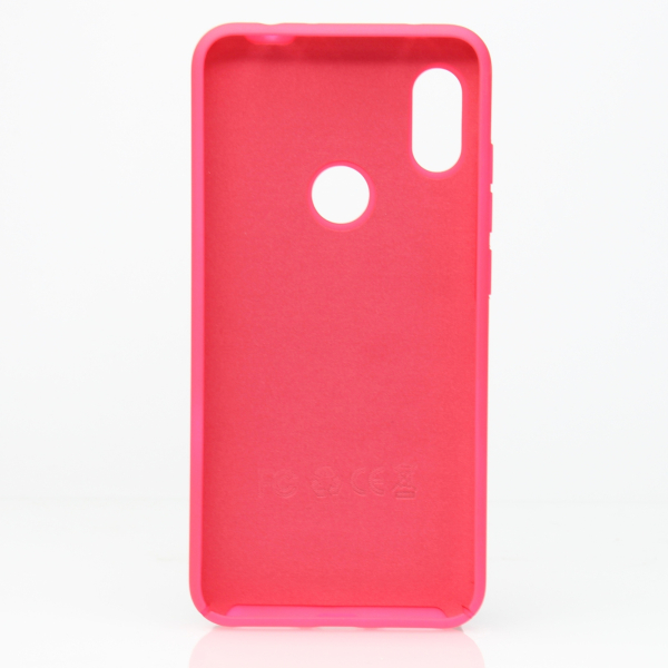 Силиконовый чехол SOFT Silicone Case для Xiaomi Redmi Note 6 Pro HQ (с логотипом) малиновый