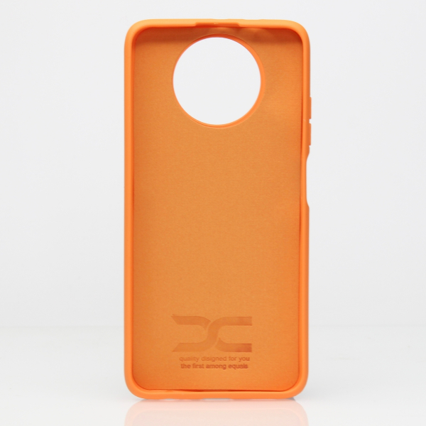Силиконовый чехол SOFT Silicone Case для Xiaomi Redmi Note 9T (без лого) оранжевый