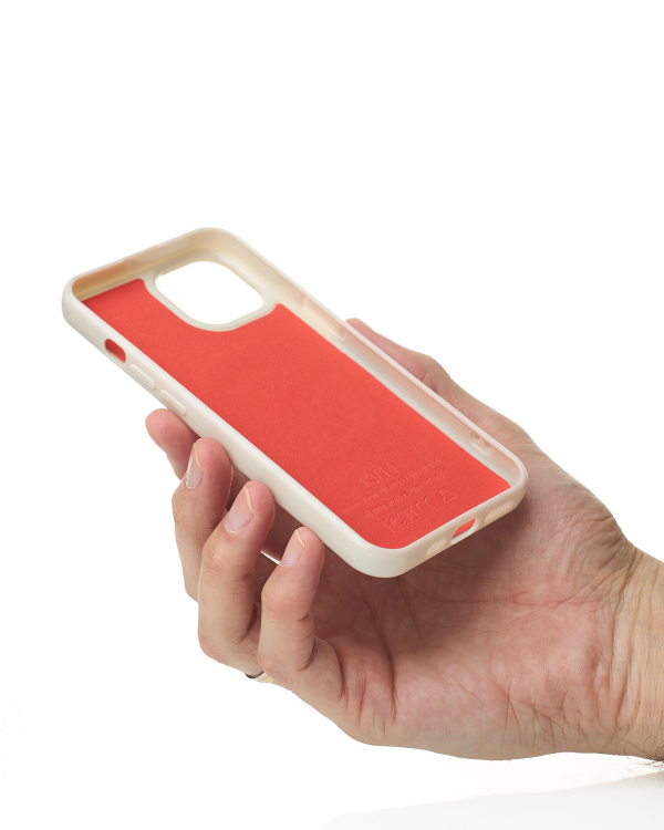 Силиконовый чехол Slim Ring Glamour с поддержкой MagSafe для iPhone 13/14 natural titanium