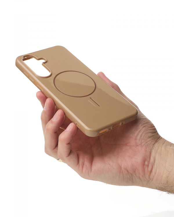 Чехол Glamour Case with MagSafe для Samsung A56 desert titanium
