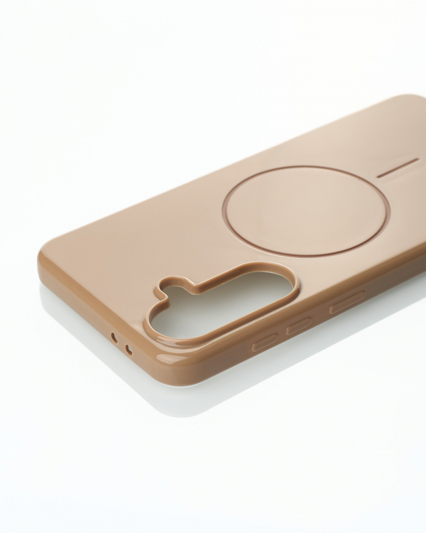 Чехол Glamour Case with MagSafe для Samsung A56 desert titanium