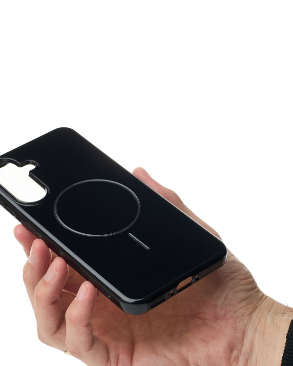 Чехол Glamour Case with MagSafe для Samsung A56 black