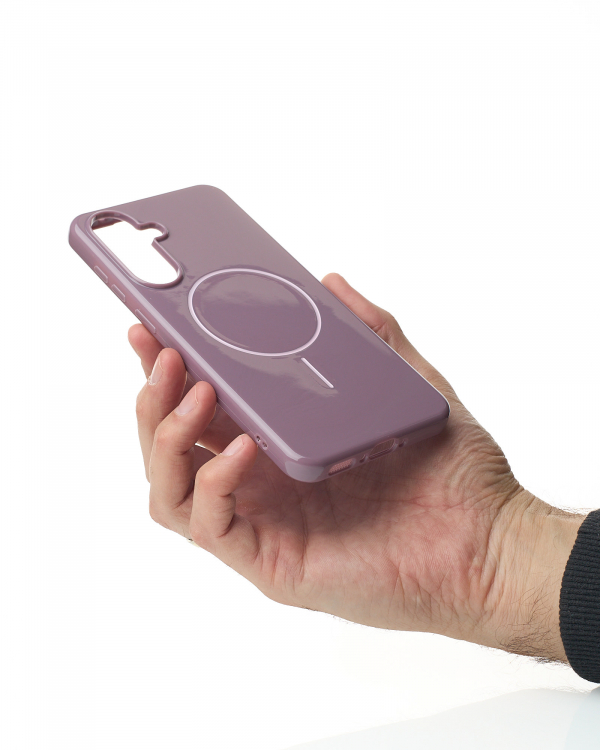 Чехол Glamour Case with MagSafe для Samsung A56 deep purple