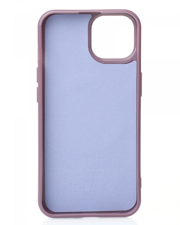 Силиконовый чехол Slim Ring Glamour с поддержкой MagSafe для iPhone 12/12 Pro deep purple