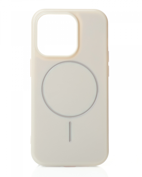 Чехол Glamour Case with MagSafe для iPhone 13 Pro Max natural titanium