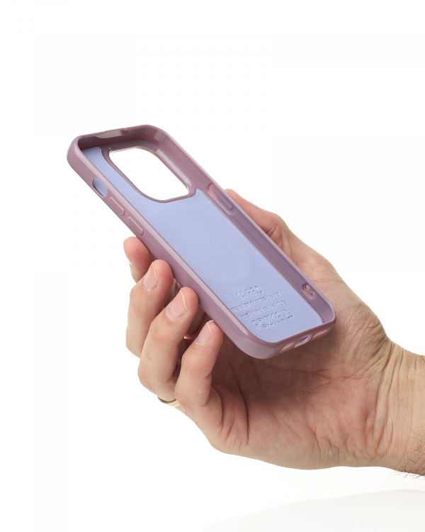 Силиконовый чехол Slim Ring Glamour с поддержкой MagSafe для iPhone 13 Pro deep purple