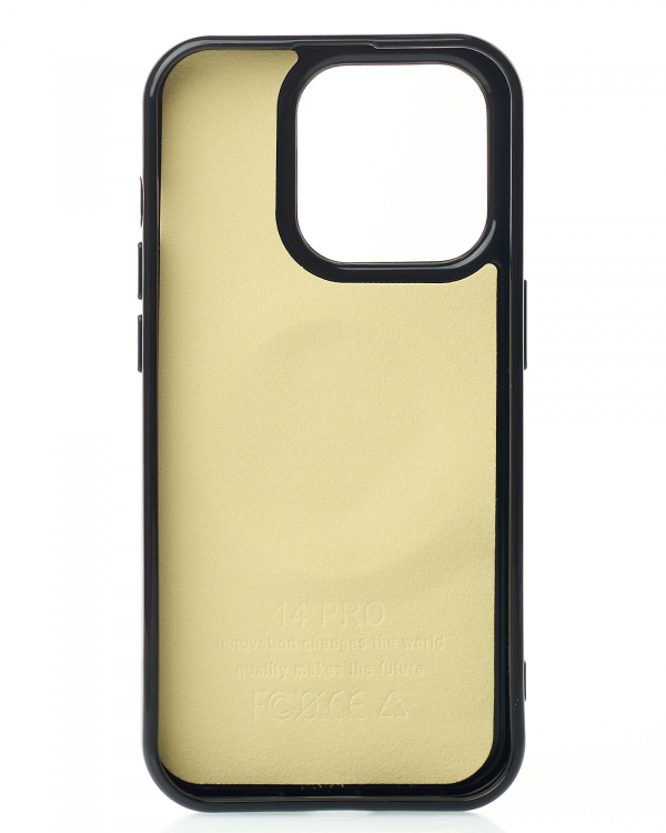 Силиконовый чехол Slim Ring Glamour с поддержкой MagSafe для iPhone 13 Pro black