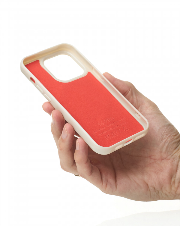 Силиконовый чехол Slim Ring Glamour с поддержкой MagSafe для iPhone 13 Pro natural titanium