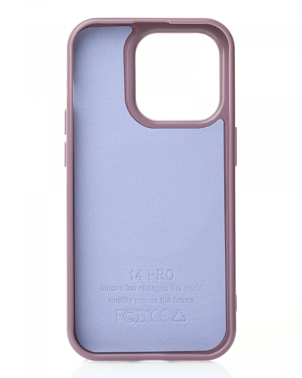 Силиконовый чехол Slim Ring Glamour с поддержкой MagSafe для iPhone 13 Pro deep purple