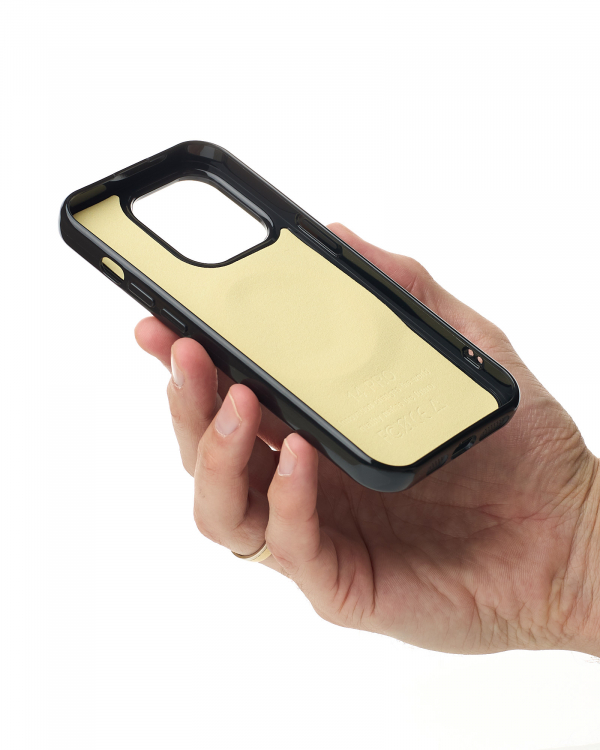 Силиконовый чехол Slim Ring Glamour с поддержкой MagSafe для iPhone 14 Pro black