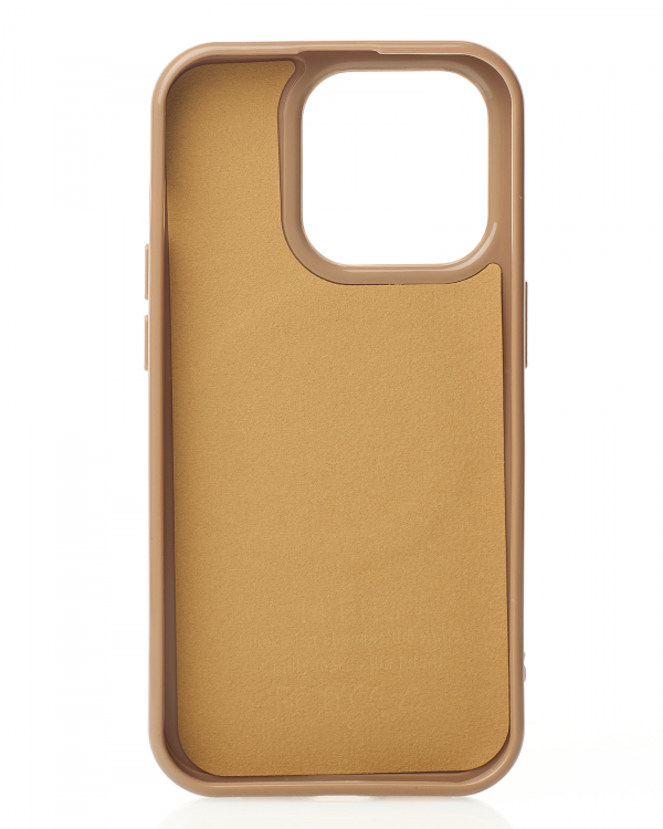 Силиконовый чехол Slim Ring Glamour с поддержкой MagSafe для iPhone 14 Pro desert titanium