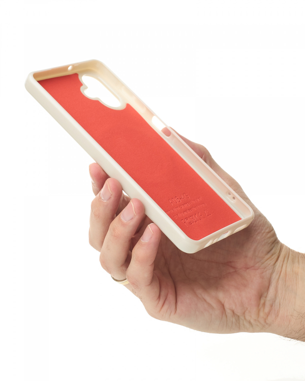 Силиконовый чехол Slim Ring Glamour с поддержкой MagSafe для Samsung A06 natural titanium