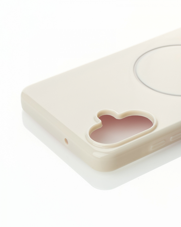 Силиконовый чехол Slim Ring Glamour с поддержкой MagSafe для Samsung A06 natural titanium