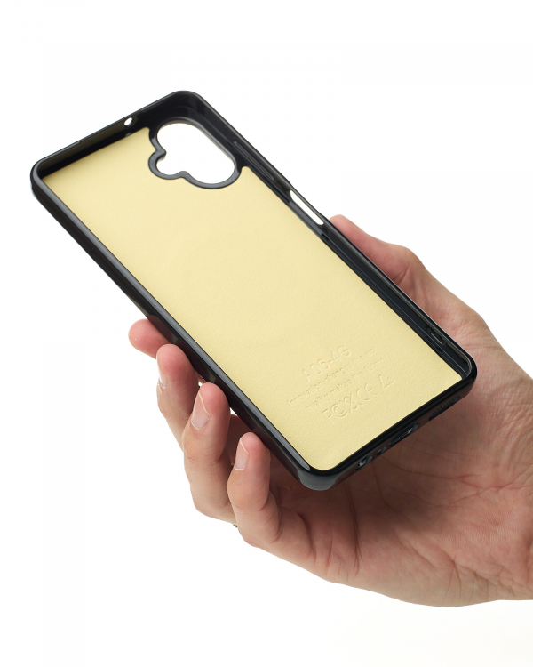 Силиконовый чехол Slim Ring Glamour с поддержкой MagSafe для Samsung A06 black