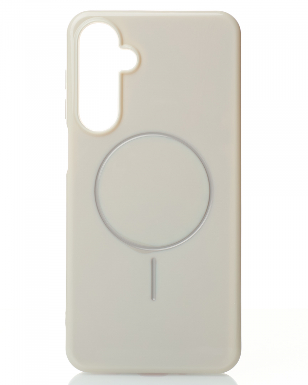 Силиконовый чехол Slim Ring Glamour с поддержкой MagSafe для Samsung A16 natural titanium