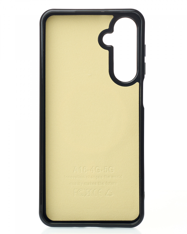 Силиконовый чехол Slim Ring Glamour с поддержкой MagSafe для Samsung A16 black