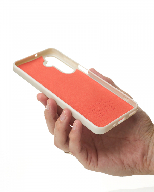 Силиконовый чехол Slim Ring Glamour с поддержкой MagSafe для Samsung A16 natural titanium