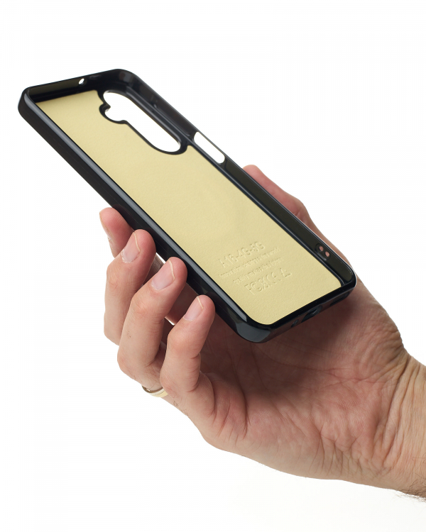 Силиконовый чехол Slim Ring Glamour с поддержкой MagSafe для Samsung A16 black