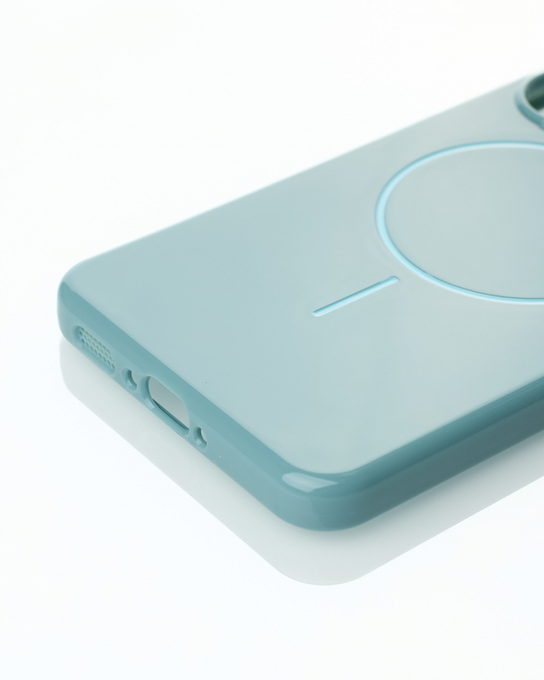 Чехол Glamour Case with MagSafe для Samsung A56 wave blue