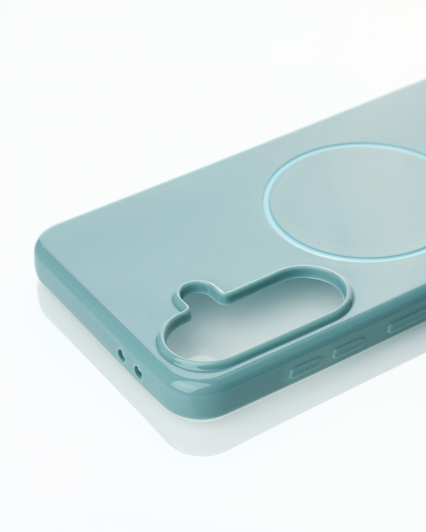 Чехол Glamour Case with MagSafe для Samsung A56 wave blue