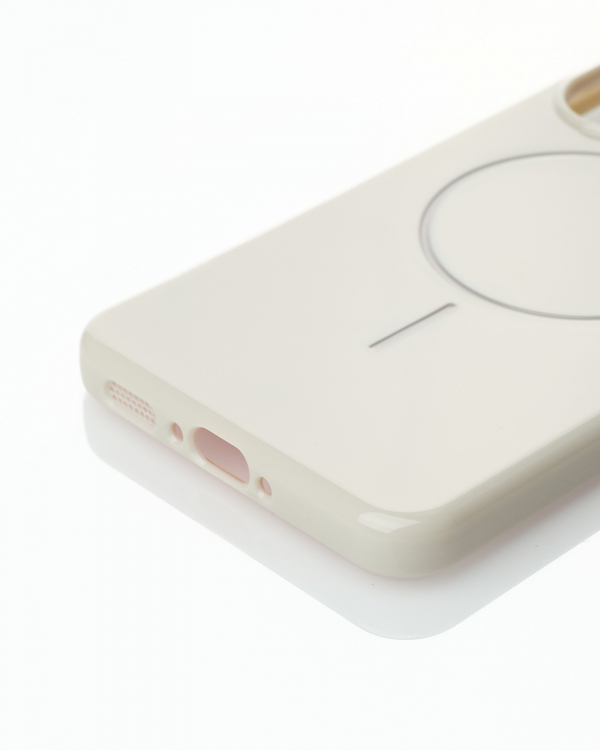 Чехол Glamour Case with MagSafe для Samsung A56 natural titanium