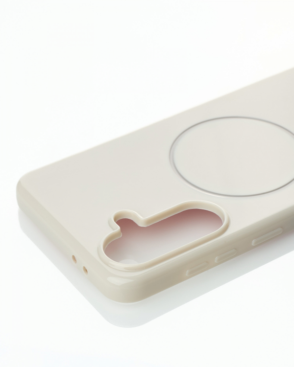 Чехол Glamour Case with MagSafe для Samsung A56 natural titanium