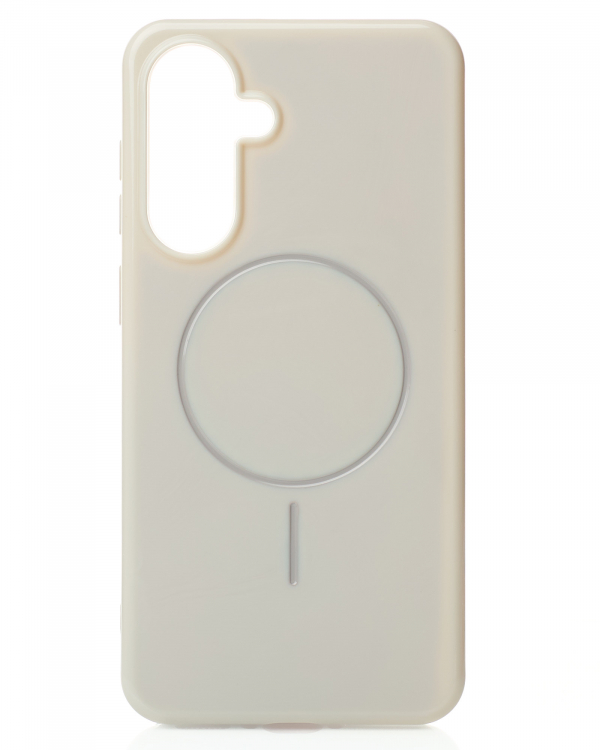 Чехол Glamour Case with MagSafe для Samsung A56 natural titanium